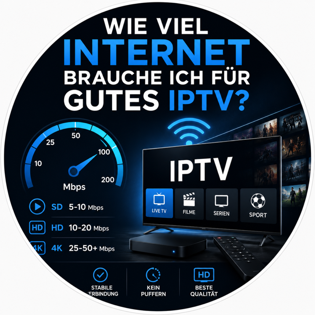 Wie viel Internet brauche ich für gutes IPTV?